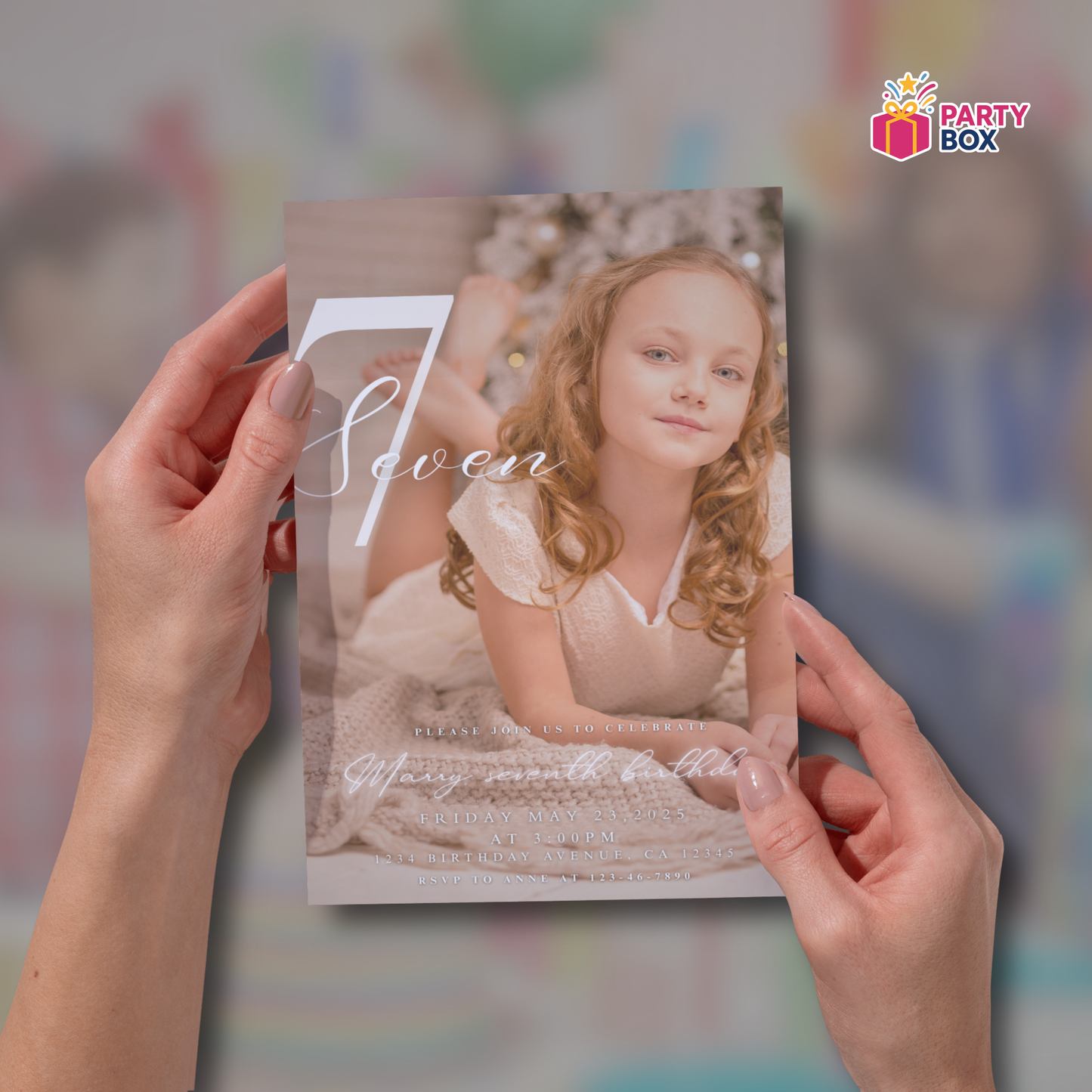 Minimalist Birthday Invitation template easy to edit
