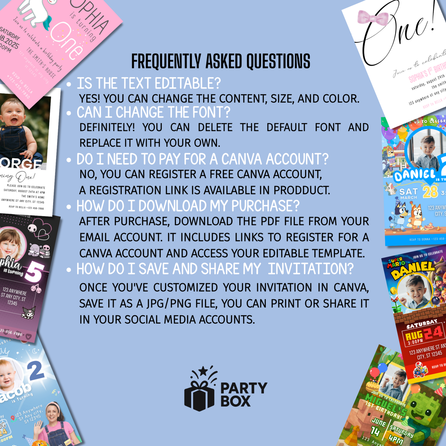 Lilo and Stitch Birthday Invitation template easy to edit